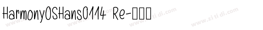 HarmonyOSHans0114 Re字体转换